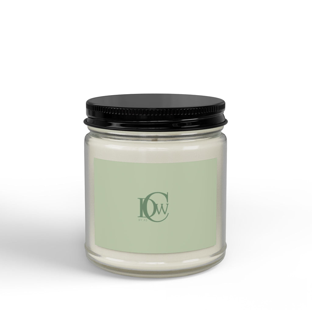 Scented Soy Candle Jar — Amber Glass with Black Lid (4oz & 9oz)