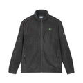 Embroidered Columbia Fleece Jacket – Eco Leaf Logo, Lightweight Outdoor Zip-Up