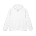 Embroidered Eco Raglan Hoodie — Minimal White Sustainable Hoodie