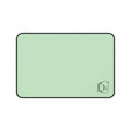 Mint Minimalist Desk Mat with Monogram Accent