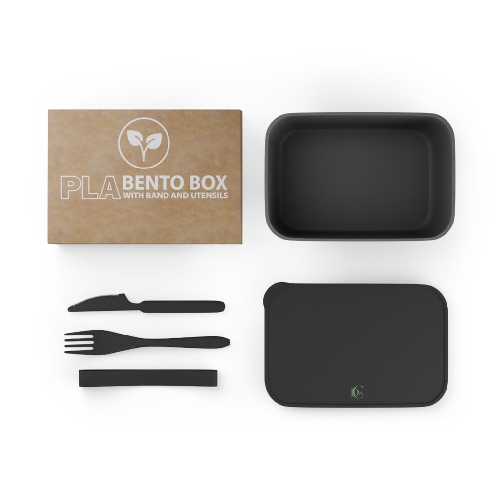 Eco PLA Bento Box with Utensils – Leak-Resistant Lunch Container