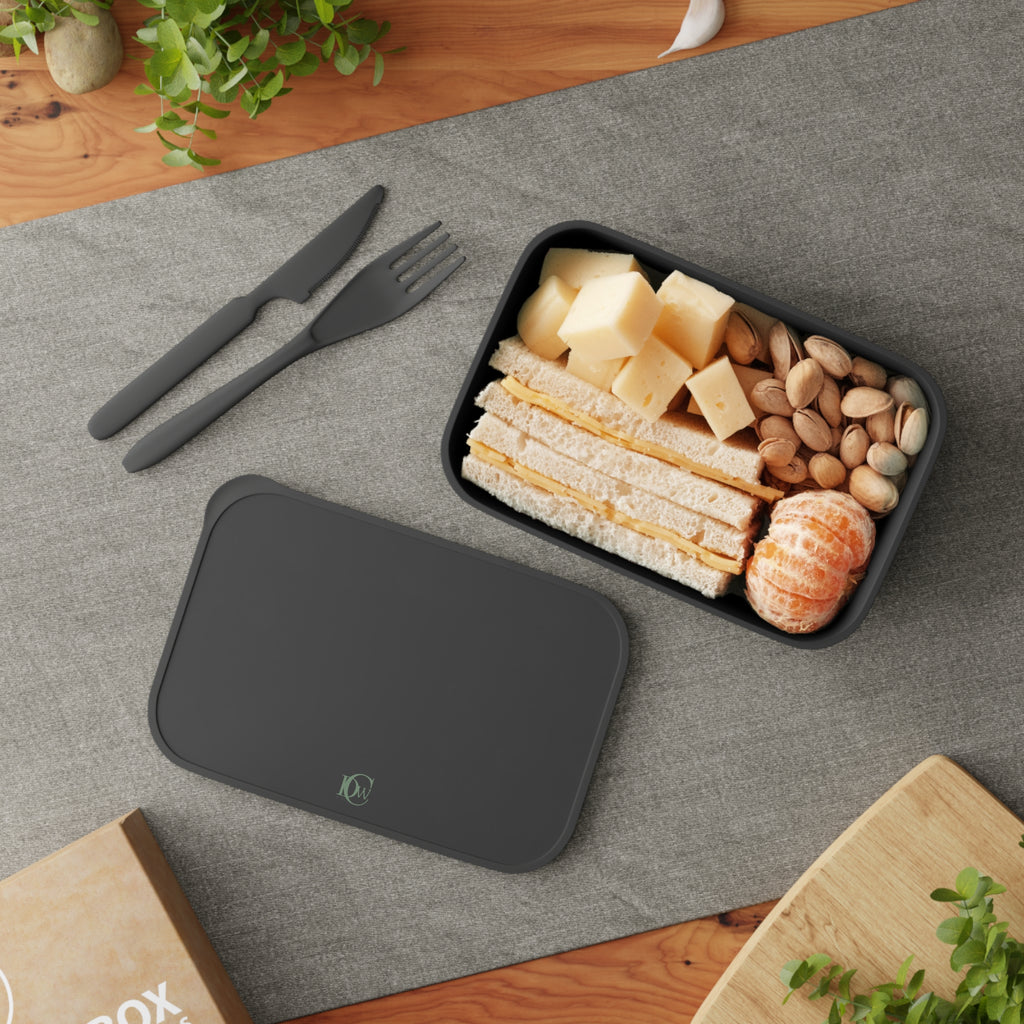 Eco PLA Bento Box with Utensils – Leak-Resistant Lunch Container