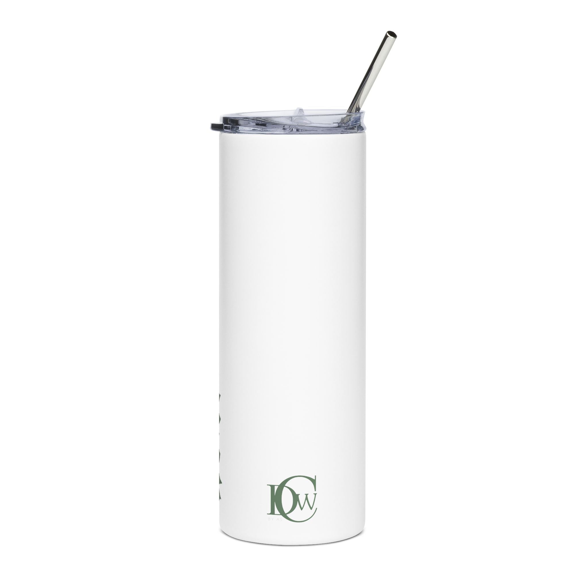 Leaf Branch 20oz Stainless Tumbler — "Soft Heart & Loud Mind" Minimalist Travel Cup